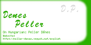 denes peller business card